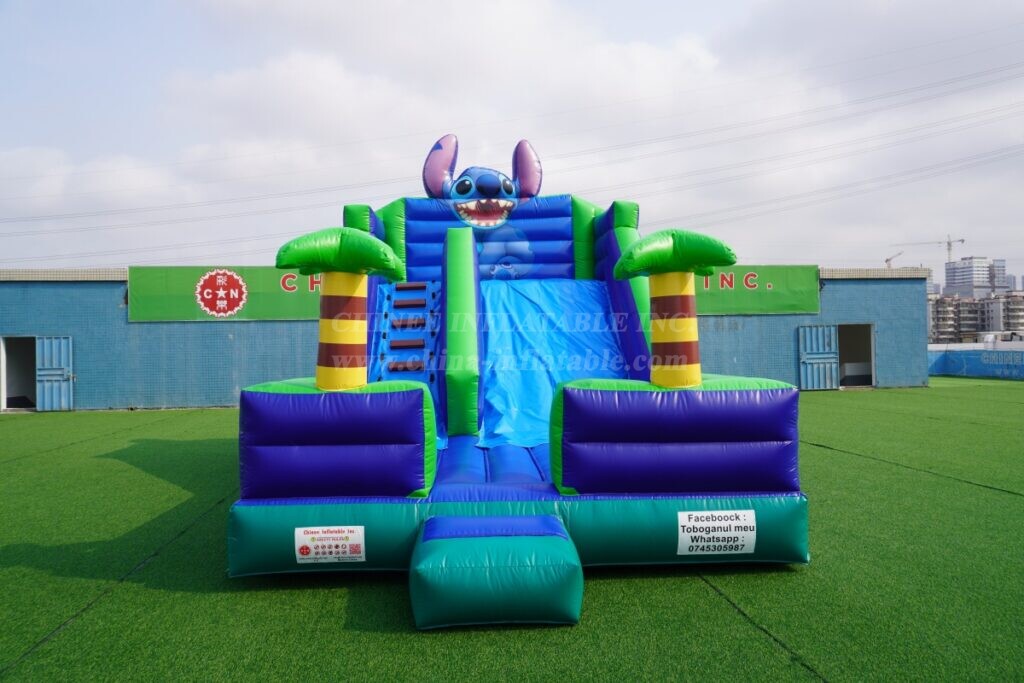 T8-108E Lilo & Stitch Theme Inflatable Slide