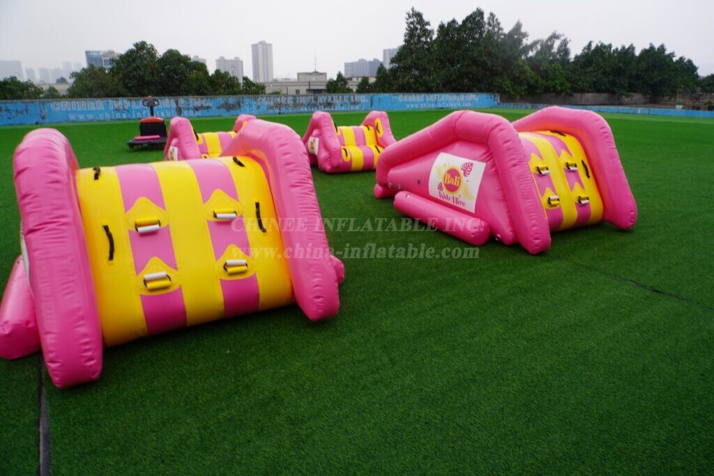 T11-560B Inflatable Pink Slide for Pool Activities