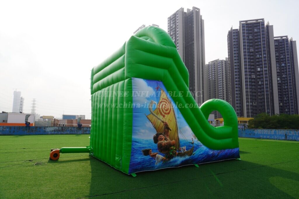 T8-8466C Moana Theme Inflatable Water Slide with Pool