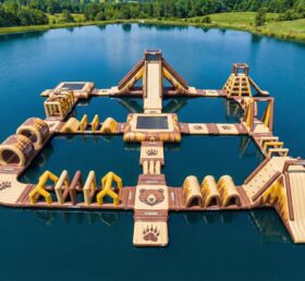 S718 Bear Theme Inflatable Water Park