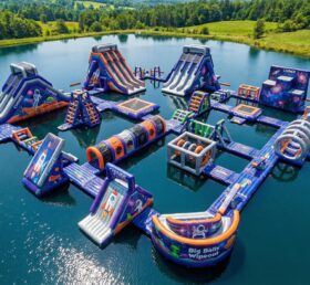 S743 Space Theme Inflatable Water Park