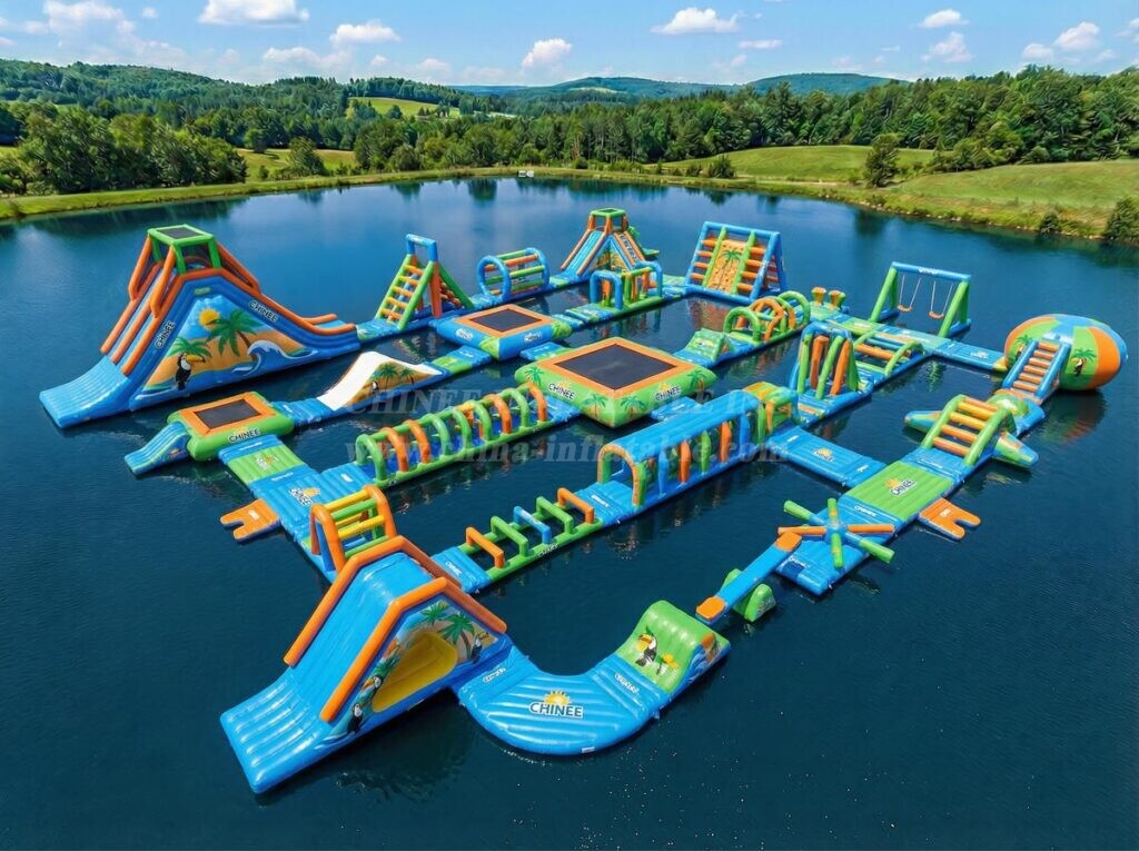 S745 Tropical Theme Inflatable Water Park