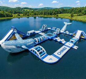 S752 Whale Theme Inflatable Water Park