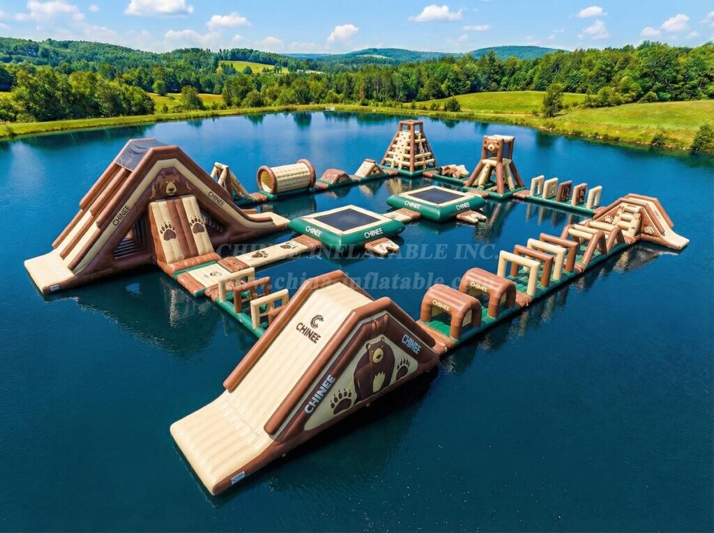 S759 Bear Theme Inflatable Water Park