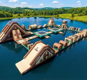 S759 Bear Theme Inflatable Water Park