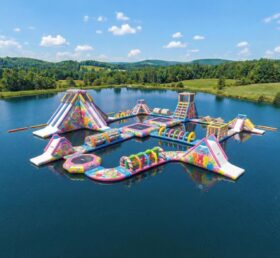 S763 Candy Theme Inflatable Water Park