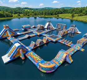 S790 Graffiti Theme Inflatable Water Park