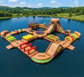 S791 Hamburger Theme Inflatable Water Park