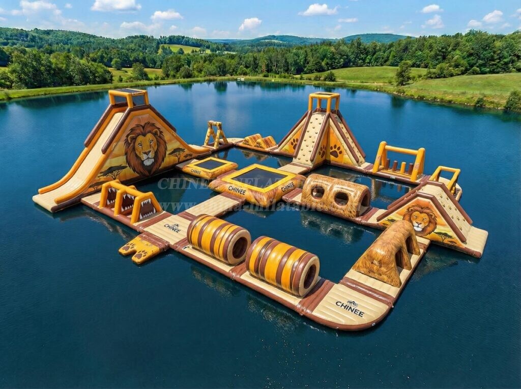 S798 Lion Theme Inflatable Water Park