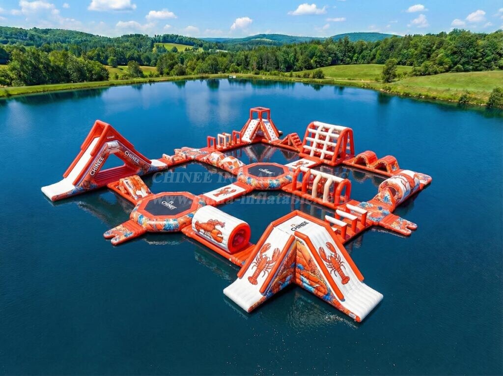 S799 Lobster Theme Inflatable Water Park