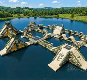 S802 Military Style Theme Inflatable Water Park