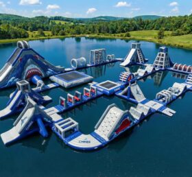 S822 Shark Theme Inflatable Water Park