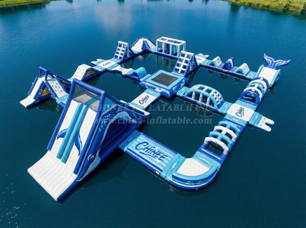S834 Whale Theme Inflatable Water Park