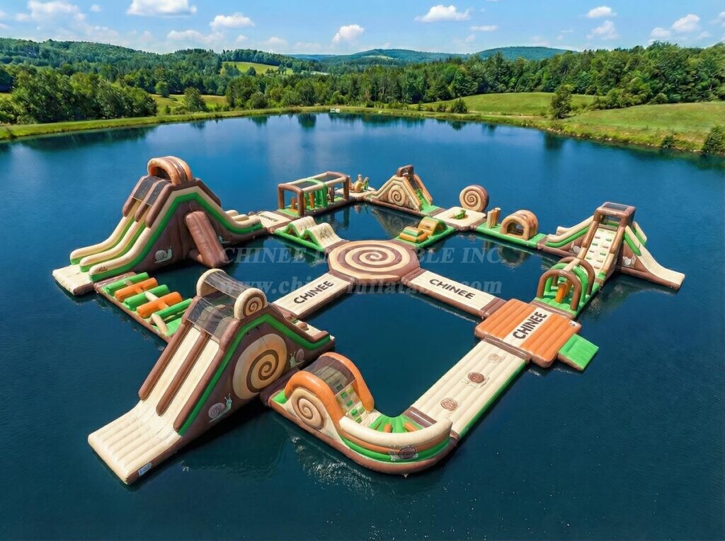 S872 Snail Theme Inflatable Water Park