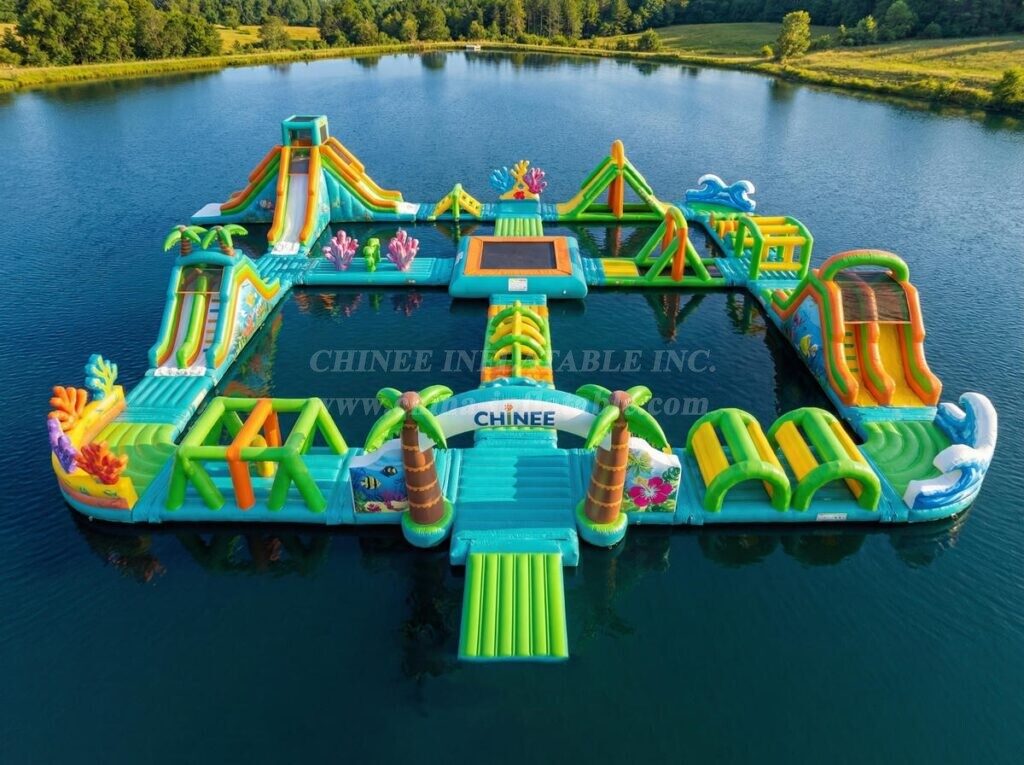 S875 Tropical Theme Inflatable Water Park