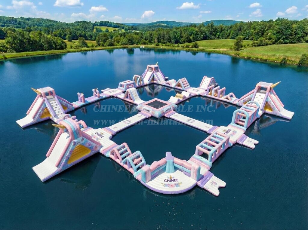 S877 Unicorn Theme Inflatable Water Park