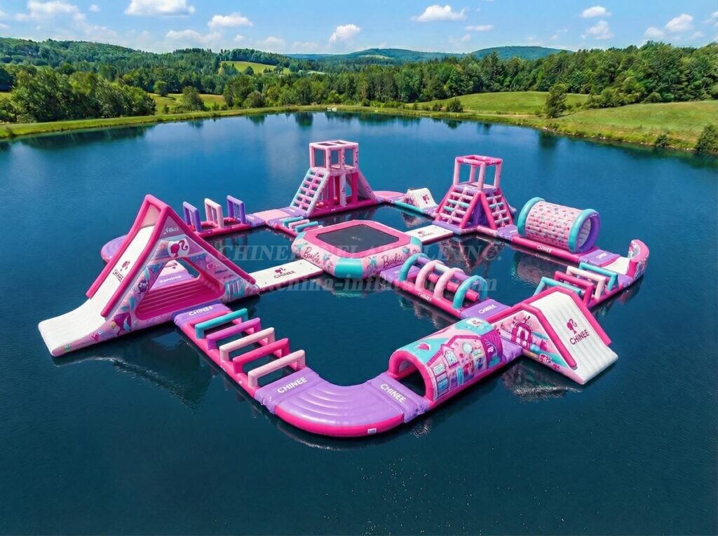 S884 Barbie Theme Inflatable Water Park