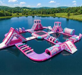 S884 Barbie Theme Inflatable Water Park