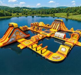 S897 Garfield Theme Inflatable Water Park