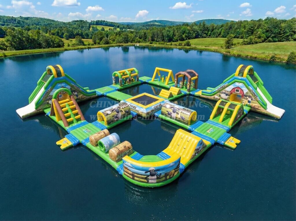 S927 Shaun the Sheep Theme Inflatable Water Park