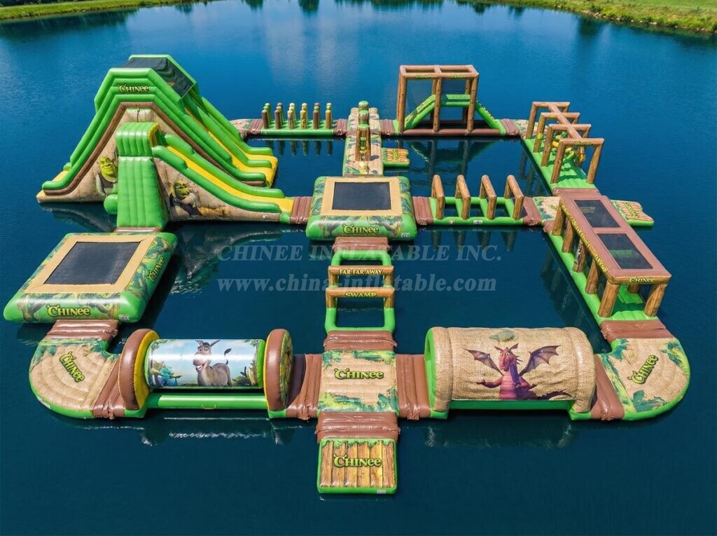 S929 Shrek Theme Inflatable Water Park