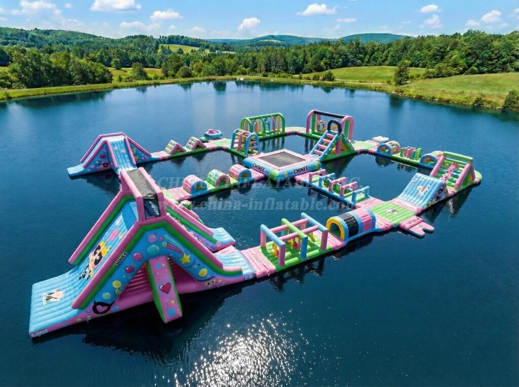 S940 The Powerpuff Girls Theme Inflatable Water Park