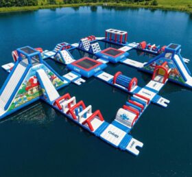 S941 The Smurfs Theme Inflatable Water Park