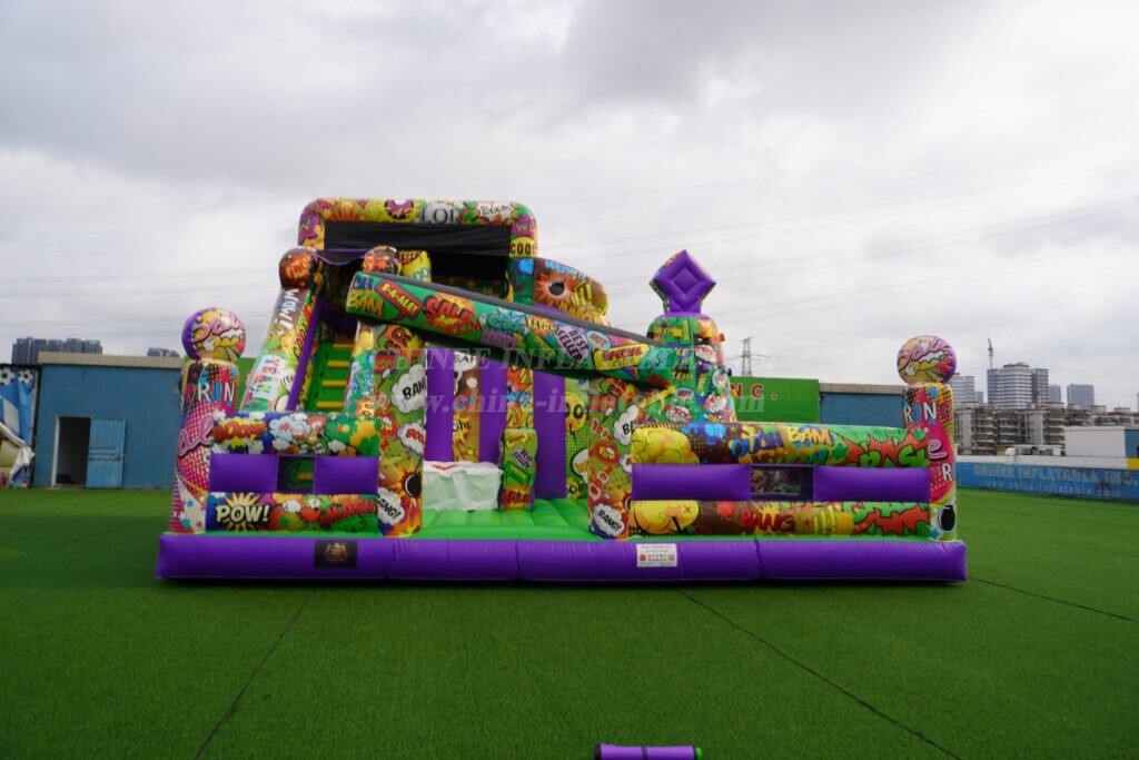T6-848C Comic Theme Inflatable Park