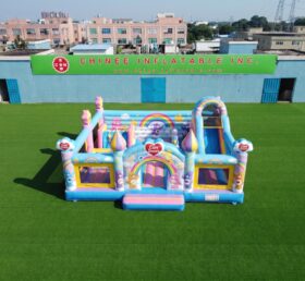 T2-8952 Care Bears Inflatable Bounce House Combo with Slide