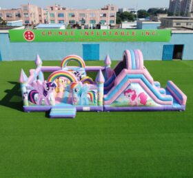 T2-8991 My Little Pony Inflatable Combo Bounce House with Slide