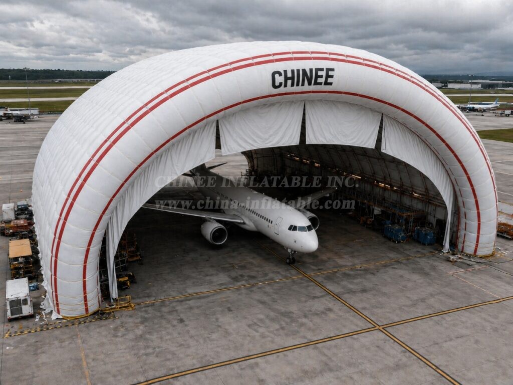 Tent3-125 Large Inflatable Aircraft Hangar Air Dome